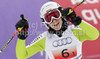 Lena Durr of Germany reacts in finish of team race of FIS alpine skiing World Championships in Garmisch-Partenkirchen, Germany. Team race of FIS alpine skiing World Championships, was held on Wednesday, 16th of February 2011, in Garmisch-Partenkirchen, Germany.
