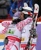 Michaela Kirchgasser of Austria, Philipp Schorghofer of Austria and Anna Fenninger of Austria react in finish of team race of FIS alpine skiing World Championships in Garmisch-Partenkirchen, Germany. Team race of FIS alpine skiing World Championships, was held on Wednesday, 16th of February 2011, in Garmisch-Partenkirchen, Germany.
