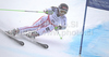 Elisabeth Goergl of Austria skiing in first run of Women giant slalom race of FIS alpine skiing World Championships in Garmisch-Partenkirchen, Germany. Women giant slalom race of FIS alpine skiing World Championships, was held on Thursday, 17th of February 2011, in Garmisch-Partenkirchen, Germany.

