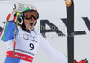 Second placed Federica Brignone of Italy reacts in finish of second run of Women giant slalom race of FIS alpine skiing World Championships in Garmisch-Partenkirchen, Germany. Women giant slalom race of FIS alpine skiing World Championships, was held on Thursday, 17th of February 2011, in Garmisch-Partenkirchen, Germany.

