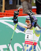 Winner Tina Maze of Slovenia reacts in finish of second run of Women giant slalom race of FIS alpine skiing World Championships in Garmisch-Partenkirchen, Germany. Women giant slalom race of FIS alpine skiing World Championships, was held on Thursday, 17th of February 2011, in Garmisch-Partenkirchen, Germany.
