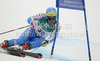 Matts Olsson of Sweden skiing in first run of Men giant slalom race of FIS alpine skiing World Championships in Garmisch-Partenkirchen, Germany. Men giant slalom race of FIS alpine skiing World Championships, was held on Friday, 18th of February 2011, in Garmisch-Partenkirchen, Germany.

