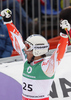 Marcus Sandell of Finland reacts in finish of second run of Men giant slalom race of FIS alpine skiing World Championships in Garmisch-Partenkirchen, Germany. Men giant slalom race of FIS alpine skiing World Championships, was held on Friday, 18th of February 2011, in Garmisch-Partenkirchen, Germany.
