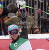Winner Ted Ligety of USA reacts in finish of second run of Men giant slalom race of FIS alpine skiing World Championships in Garmisch-Partenkirchen, Germany. Men giant slalom race of FIS alpine skiing World Championships, was held on Friday, 18th of February 2011, in Garmisch-Partenkirchen, Germany.
