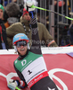 Winner Ted Ligety of USA reacts in finish of second run of Men giant slalom race of FIS alpine skiing World Championships in Garmisch-Partenkirchen, Germany. Men giant slalom race of FIS alpine skiing World Championships, was held on Friday, 18th of February 2011, in Garmisch-Partenkirchen, Germany.
