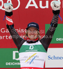 Winner Ted Ligety of USA celebrates his medal won in Men giant slalom race of FIS alpine skiing World Championships in Garmisch-Partenkirchen, Germany. Men giant slalom race of FIS alpine skiing World Championships, was held on Friday, 18th of February 2011, in Garmisch-Partenkirchen, Germany.
