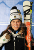Third placed Maria Pietilae-Holmner of Sweden celebrates her medal won in Women slalom race of FIS alpine skiing World Championships in Garmisch-Partenkirchen, Germany. Women slalom race of FIS alpine skiing World Championships, was held on Saturday, 19th of February 2011, in Garmisch-Partenkirchen, Germany.
