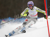 Maria Riesch of Germany skiing in first run of Women slalom race of FIS alpine skiing World Championships in Garmisch-Partenkirchen, Germany. Women slalom race of FIS alpine skiing World Championships, was held on Saturday, 19th of February 2011, in Garmisch-Partenkirchen, Germany.
