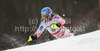 Tanja Poutiainen of Finland skiing in first run of Women slalom race of FIS alpine skiing World Championships in Garmisch-Partenkirchen, Germany. Women slalom race of FIS alpine skiing World Championships, was held on Saturday, 19th of February 2011, in Garmisch-Partenkirchen, Germany.
