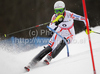 Sandrine Aubert of France skiing in first run of Women slalom race of FIS alpine skiing World Championships in Garmisch-Partenkirchen, Germany. Women slalom race of FIS alpine skiing World Championships, was held on Saturday, 19th of February 2011, in Garmisch-Partenkirchen, Germany.
