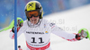 Nicole Hosp of Austria skiing in first run of Women slalom race of FIS alpine skiing World Championships in Garmisch-Partenkirchen, Germany. Women slalom race of FIS alpine skiing World Championships, was held on Saturday, 19th of February 2011, in Garmisch-Partenkirchen, Germany.
