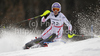 Michaela Kirchgasser of Austria skiing in first run of Women slalom race of FIS alpine skiing World Championships in Garmisch-Partenkirchen, Germany. Women slalom race of FIS alpine skiing World Championships, was held on Saturday, 19th of February 2011, in Garmisch-Partenkirchen, Germany.
