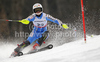 Emelie Wikstroem of Sweden skiing in first run of Women slalom race of FIS alpine skiing World Championships in Garmisch-Partenkirchen, Germany. Women slalom race of FIS alpine skiing World Championships, was held on Saturday, 19th of February 2011, in Garmisch-Partenkirchen, Germany.
