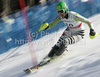 Katharina Duerr of Germany skiing in second run of Women slalom race of FIS alpine skiing World Championships in Garmisch-Partenkirchen, Germany. Women slalom race of FIS alpine skiing World Championships, was held on Saturday, 19th of February 2011, in Garmisch-Partenkirchen, Germany.
