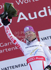 Winner Marlies Schild of Austria celebrates her medal won in Women slalom race of FIS alpine skiing World Championships in Garmisch-Partenkirchen, Germany. Women slalom race of FIS alpine skiing World Championships, was held on Saturday, 19th of February 2011, in Garmisch-Partenkirchen, Germany.

