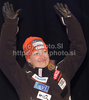 Sixth placed Tanja Poutiainen of Finland on medal ceremony for Women slalom race of FIS alpine skiing World Championships in Garmisch-Partenkirchen, Germany. Women slalom race of FIS alpine skiing World Championships, was held on Saturday, 19th of February 2011, in Garmisch-Partenkirchen, Germany.

