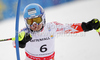 Tanja Poutiainen of Finland skiing in first run of Women slalom race of FIS alpine skiing World Championships in Garmisch-Partenkirchen, Germany. Women slalom race of FIS alpine skiing World Championships, was held on Saturday, 19th of February 2011, in Garmisch-Partenkirchen, Germany.
