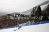 Fifth placed Julien Cousineau of Canada skiing in second run of Men slalom race of FIS alpine skiing World Championships in Garmisch-Partenkirchen, Germany. Men slalom race of FIS alpine skiing World Championships, was held on Sunday, 20th of February 2011, in Garmisch-Partenkirchen, Germany.
