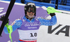 Second placed Jens Byggmark of Sweden reacts in finish of second run of Men slalom race of FIS alpine skiing World Championships in Garmisch-Partenkirchen, Germany. Men slalom race of FIS alpine skiing World Championships, was held on Sunday, 20th of February 2011, in Garmisch-Partenkirchen, Germany.
