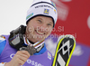 Second placed Jens Byggmark of Sweden celebrates his medal won in Men slalom race of FIS alpine skiing World Championships in Garmisch-Partenkirchen, Germany. Men slalom race of FIS alpine skiing World Championships, was held on Sunday, 20th of February 2011, in Garmisch-Partenkirchen, Germany.
