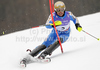 Mattias Hargin of Sweden skiing in first run of Men slalom race of FIS alpine skiing World Championships in Garmisch-Partenkirchen, Germany. Men slalom race of FIS alpine skiing World Championships, was held on Sunday, 20th of February 2011, in Garmisch-Partenkirchen, Germany.
