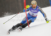 Andre Myhrer of Sweden skiing in first run of Men slalom race of FIS alpine skiing World Championships in Garmisch-Partenkirchen, Germany. Men slalom race of FIS alpine skiing World Championships, was held on Sunday, 20th of February 2011, in Garmisch-Partenkirchen, Germany.
