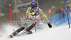 Felix Neureuther of Germany skiing in first run of Men slalom race of FIS alpine skiing World Championships in Garmisch-Partenkirchen, Germany. Men slalom race of FIS alpine skiing World Championships, was held on Sunday, 20th of February 2011, in Garmisch-Partenkirchen, Germany.
