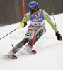 Felix Neureuther of Germany skiing in first run of Men slalom race of FIS alpine skiing World Championships in Garmisch-Partenkirchen, Germany. Men slalom race of FIS alpine skiing World Championships, was held on Sunday, 20th of February 2011, in Garmisch-Partenkirchen, Germany.
