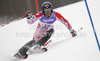 Naoki Yuasa of Japan skiing in first run of Men slalom race of FIS alpine skiing World Championships in Garmisch-Partenkirchen, Germany. Men slalom race of FIS alpine skiing World Championships, was held on Sunday, 20th of February 2011, in Garmisch-Partenkirchen, Germany.

