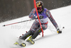 Trevor White of Canada skiing in first run of Men slalom race of FIS alpine skiing World Championships in Garmisch-Partenkirchen, Germany. Men slalom race of FIS alpine skiing World Championships, was held on Sunday, 20th of February 2011, in Garmisch-Partenkirchen, Germany.
