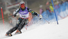 Leif Kristian Haugen of Norway skiing in first run of Men slalom race of FIS alpine skiing World Championships in Garmisch-Partenkirchen, Germany. Men slalom race of FIS alpine skiing World Championships, was held on Sunday, 20th of February 2011, in Garmisch-Partenkirchen, Germany.
