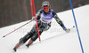 Leif Kristian Haugen of Norway skiing in first run of Men slalom race of FIS alpine skiing World Championships in Garmisch-Partenkirchen, Germany. Men slalom race of FIS alpine skiing World Championships, was held on Sunday, 20th of February 2011, in Garmisch-Partenkirchen, Germany.
