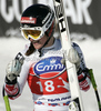 Elisabeth Goergl of Austria reacts in finish of Women downhill race of Audi FIS alpine skiing World Cup 2010-2011 in Tarvisio, Italy. Women downhill race of Audi FIS alpine skiing World Cup 2010-2011, was held on Saturday, 5th of March 2011, in Tarvisio, Italy.
