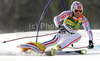 Thomas Fanara of France skiing in first run of Men giant slalom race of Audi FIS alpine skiing World Cup 2010-2011 in Kranjska Gora, Slovenia. Men giant slalom race of FIS alpine skiing World Championships, was held on Saturday, 5th of March 2011, in Kranjska Gora, Slovenia.
