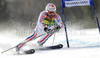 Gauthier De Tessieres of France skiing in first run of Men giant slalom race of Audi FIS alpine skiing World Cup 2010-2011 in Kranjska Gora, Slovenia. Men giant slalom race of FIS alpine skiing World Championships, was held on Saturday, 5th of March 2011, in Kranjska Gora, Slovenia.
