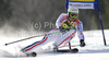 Steve Missillier of France skiing in first run of Men giant slalom race of Audi FIS alpine skiing World Cup 2010-2011 in Kranjska Gora, Slovenia. Men giant slalom race of FIS alpine skiing World Championships, was held on Saturday, 5th of March 2011, in Kranjska Gora, Slovenia.
