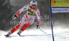 Marcus Sandell of Finland skiing in first run of Men giant slalom race of Audi FIS alpine skiing World Cup 2010-2011 in Kranjska Gora, Slovenia. Men giant slalom race of FIS alpine skiing World Championships, was held on Saturday, 5th of March 2011, in Kranjska Gora, Slovenia.
