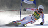 Thomas Frey of France skiing in first run of Men giant slalom race of Audi FIS alpine skiing World Cup 2010-2011 in Kranjska Gora, Slovenia. Men giant slalom race of FIS alpine skiing World Championships, was held on Saturday, 5th of March 2011, in Kranjska Gora, Slovenia.
