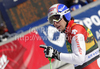 Winner Carlo Janka of Switzerland reacts in finish of second run of Men giant slalom race of Audi FIS alpine skiing World Cup 2010-2011 in Kranjska Gora, Slovenia. Men giant slalom race of FIS alpine skiing World Championships, was held on Saturday, 5th of March 2011, in Kranjska Gora, Slovenia.
