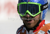 Thomas Mermillod Blondin of France reacts in finish of second run of Men giant slalom race of Audi FIS alpine skiing World Cup 2010-2011 in Kranjska Gora, Slovenia. Men giant slalom race of FIS alpine skiing World Championships, was held on Saturday, 5th of March 2011, in Kranjska Gora, Slovenia.
