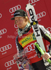 Third placed Ted Ligety of USA celebrates his medal won in Men giant slalom race of Audi FIS alpine skiing World Cup 2010-2011 in Kranjska Gora, Slovenia. Men giant slalom race of FIS alpine skiing World Championships, was held on Saturday, 5th of March 2011, in Kranjska Gora, Slovenia.
