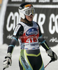 Lotte Smiseth Sejersted of Norway reacts in finish of Women downhill race of Audi FIS alpine skiing World Cup 2010-2011 in Tarvisio, Italy. Women downhill race of Audi FIS alpine skiing World Cup 2010-2011, was held on Saturday, 5th of March 2011, in Tarvisio, Italy.
