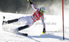 Thomas Mermillod Blondin of France skiing in first run of Men slalom race of Audi FIS alpine skiing World Cup 2010-2011 in Kranjska Gora, Slovenia. Men slalom race of FIS alpine skiing World Championships, was held on Sunday, 6th of March 2011, in Kranjska Gora, Slovenia.
