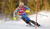 Andre Myhrer of Sweden skiing in first run of Men slalom race of Audi FIS alpine skiing World Cup 2010-2011 in Kranjska Gora, Slovenia. Men slalom race of FIS alpine skiing World Championships, was held on Sunday, 6th of March 2011, in Kranjska Gora, Slovenia.
