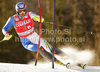 Manfred Moelgg of Italy skiing in first run of Men slalom race of Audi FIS alpine skiing World Cup 2010-2011 in Kranjska Gora, Slovenia. Men slalom race of FIS alpine skiing World Championships, was held on Sunday, 6th of March 2011, in Kranjska Gora, Slovenia.
