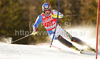 Manfred Moelgg of Italy skiing in first run of Men slalom race of Audi FIS alpine skiing World Cup 2010-2011 in Kranjska Gora, Slovenia. Men slalom race of FIS alpine skiing World Championships, was held on Sunday, 6th of March 2011, in Kranjska Gora, Slovenia.
