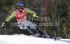 Felix Neureuther of Germany skiing in first run of Men slalom race of Audi FIS alpine skiing World Cup 2010-2011 in Kranjska Gora, Slovenia. Men slalom race of FIS alpine skiing World Championships, was held on Sunday, 6th of March 2011, in Kranjska Gora, Slovenia.

