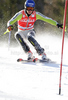 Felix Neureuther of Germany skiing in first run of Men slalom race of Audi FIS alpine skiing World Cup 2010-2011 in Kranjska Gora, Slovenia. Men slalom race of FIS alpine skiing World Championships, was held on Sunday, 6th of March 2011, in Kranjska Gora, Slovenia.
