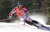 Naoki Yuasa of Japan skiing in first run of Men slalom race of Audi FIS alpine skiing World Cup 2010-2011 in Kranjska Gora, Slovenia. Men slalom race of FIS alpine skiing World Championships, was held on Sunday, 6th of March 2011, in Kranjska Gora, Slovenia.
