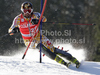 Trevor White of Canada skiing in first run of Men slalom race of Audi FIS alpine skiing World Cup 2010-2011 in Kranjska Gora, Slovenia. Men slalom race of FIS alpine skiing World Championships, was held on Sunday, 6th of March 2011, in Kranjska Gora, Slovenia.
